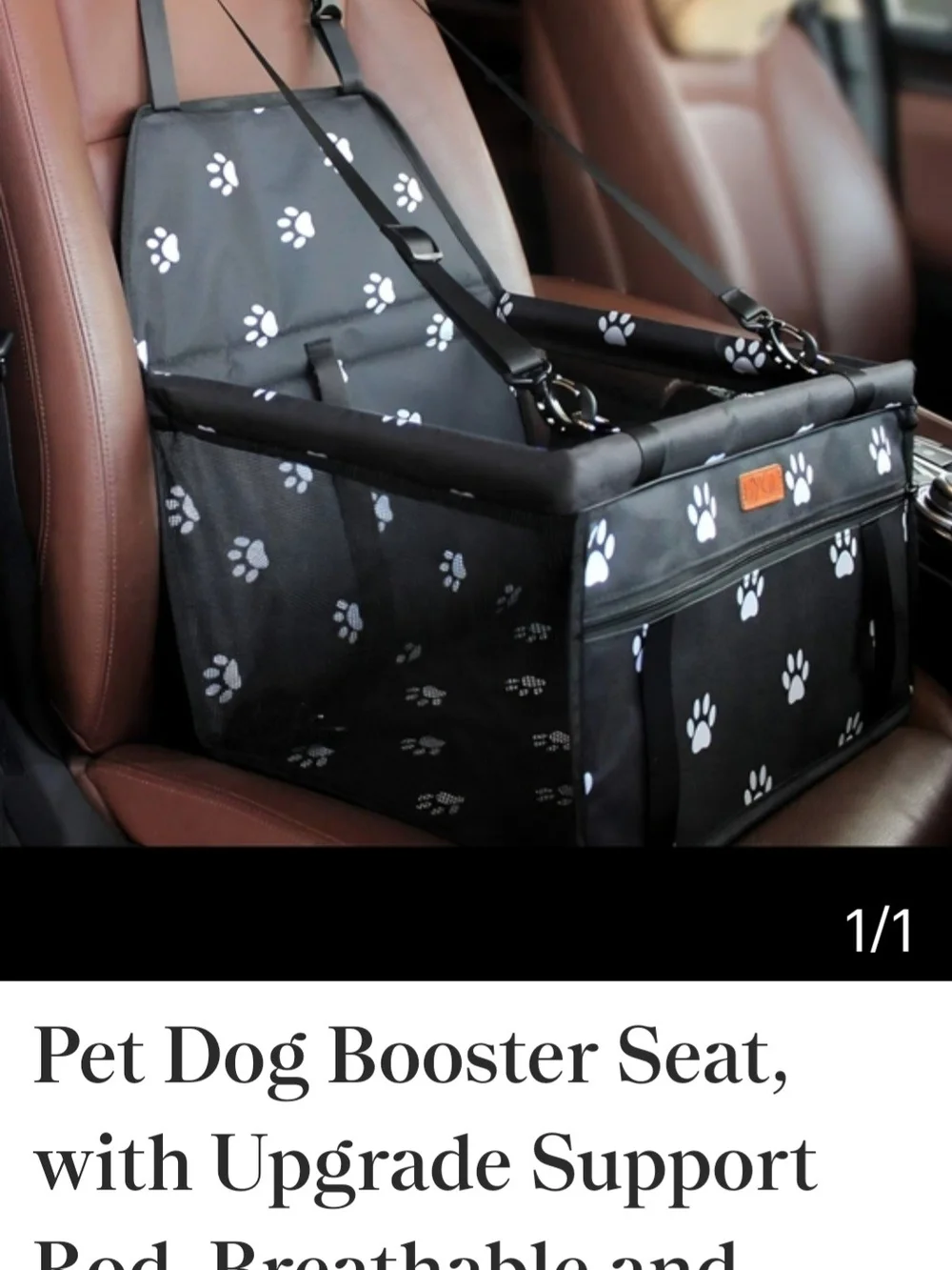 Pet Dog Car Booster Seat